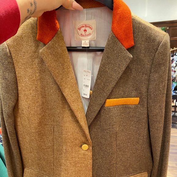 *ISO* Brooks Brothers Patchwork Wool Twill Jacket - Picture 2 of 2